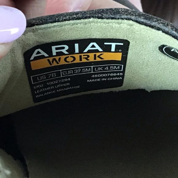 Ariat Women's Hera Expert ASTM Work Clogs Brown Distressed Leather Size 7 - Picture 8 of 8